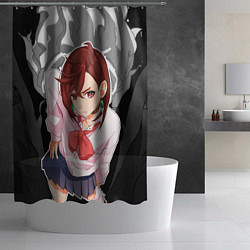 Шторка для душа Дандадан: Момо Аясэ, цвет: 3D-принт — фото 2