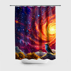 Шторка для ванной Кукушка в космосе