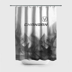 Шторка для ванной Changan - white gradient посередине