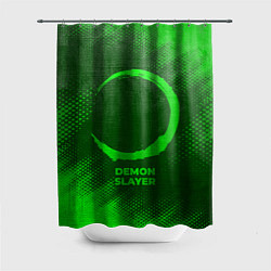 Шторка для ванной Demon Slayer - green gradient