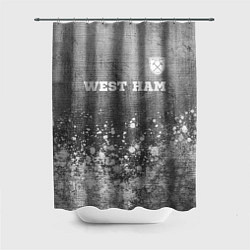 Шторка для ванной West Ham - grey gradient посередине