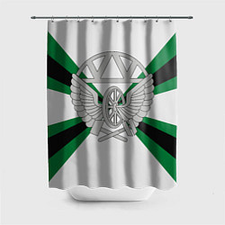 Шторка для душа Железнодорожные войска, цвет: 3D-принт