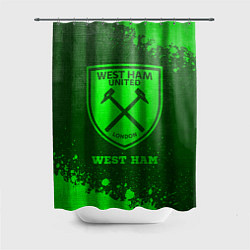 Шторка для ванной West Ham - green gradient