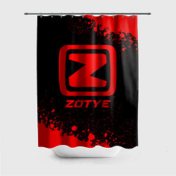 Шторка для душа Zotye - red gradient, цвет: 3D-принт