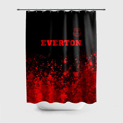 Шторка для душа Everton - red gradient посередине, цвет: 3D-принт