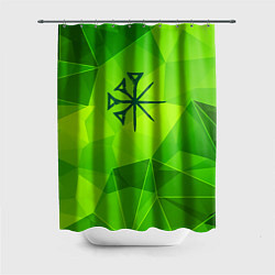 Шторка для ванной Nightwish green poly