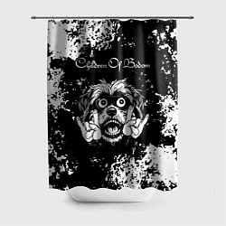 Шторка для ванной Children of Bodom рок пес
