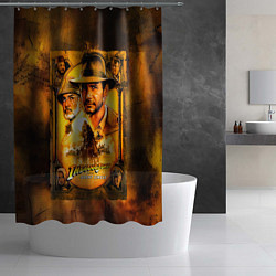 Шторка для душа Indiana Jones and raiders of lost ark, цвет: 3D-принт — фото 2