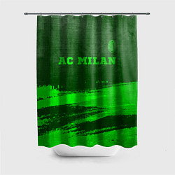 Шторка для ванной AC Milan - green gradient посередине