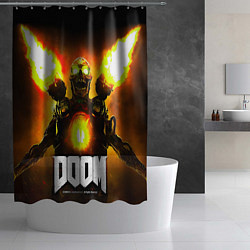 Шторка для душа Doom - revenant, цвет: 3D-принт — фото 2