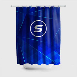 Шторка для ванной Skillet blue poly