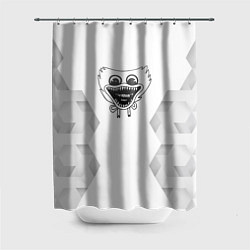 Шторка для душа Poppy Playtime white poly, цвет: 3D-принт