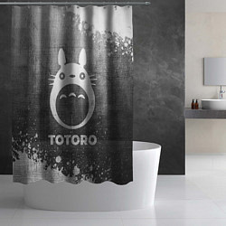 Шторка для душа Totoro - grey gradient, цвет: 3D-принт — фото 2