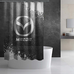 Шторка для душа Mazda - grey gradient, цвет: 3D-принт — фото 2