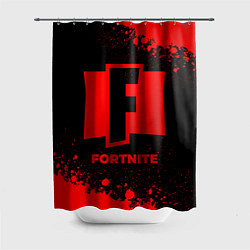 Шторка для душа Fortnite - red gradient, цвет: 3D-принт