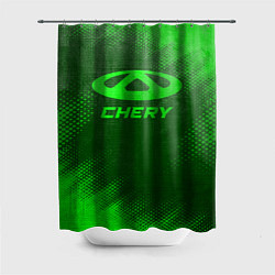 Шторка для ванной Chery - green gradient