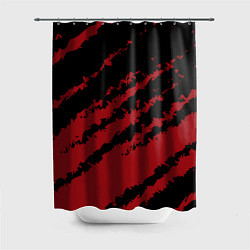 Шторка для ванной The color is red and black
