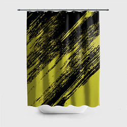 Шторка для ванной The color is black and yellow