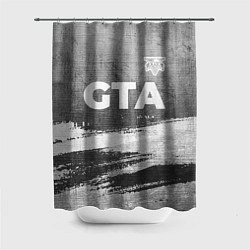 Шторка для душа GTA - grey gradient посередине, цвет: 3D-принт