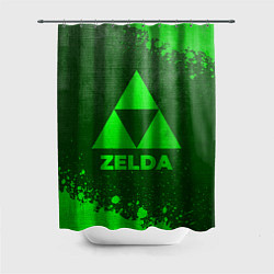 Шторка для душа Zelda - green gradient, цвет: 3D-принт