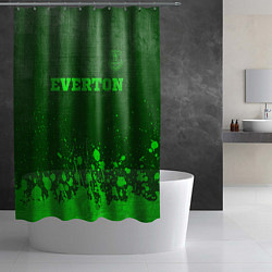 Шторка для душа Everton - green gradient посередине, цвет: 3D-принт — фото 2
