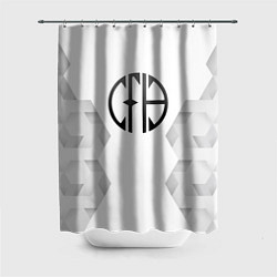 Шторка для душа Pantera white poly, цвет: 3D-принт