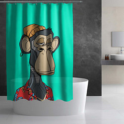 Шторка для душа NFT ape steel, цвет: 3D-принт — фото 2