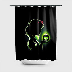 Шторка для ванной Белоснежка и яблоко - силуэт крупно