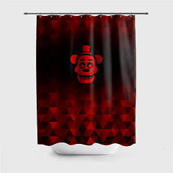 Шторка для душа FNAF red poly, цвет: 3D-принт