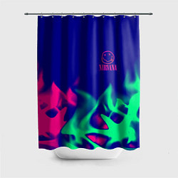 Шторка для ванной Nirvana fire neon