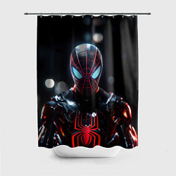 Шторка для ванной Спайдер-мен в мото костюме