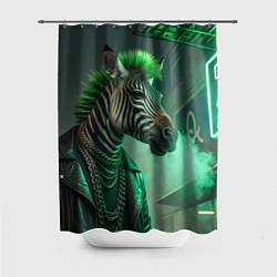 Шторка для ванной Cyperpunk zebra