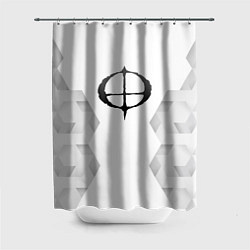 Шторка для душа Ozzy Osbourne white poly, цвет: 3D-принт