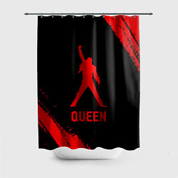 Шторка для душа Queen - red gradient, цвет: 3D-принт