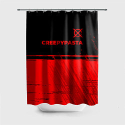 Шторка для ванной CreepyPasta - red gradient посередине