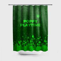 Шторка для душа Poppy Playtime - green gradient посередине, цвет: 3D-принт