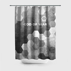 Шторка для душа God of War - grey gradient посередине, цвет: 3D-принт