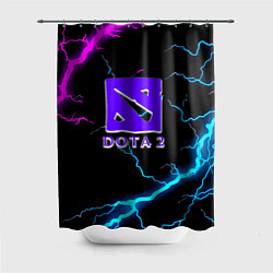Шторка для ванной Dota неоновый шторм