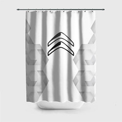 Шторка для душа Citroen white poly, цвет: 3D-принт