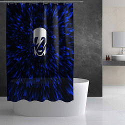 Шторка для душа David Bowie blue energy, цвет: 3D-принт — фото 2