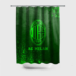 Шторка для ванной AC Milan - green gradient
