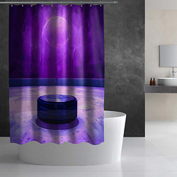 Шторка для душа Шайба в фиолетовом, цвет: 3D-принт — фото 2