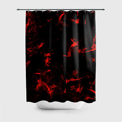 Шторка для ванной Color red black