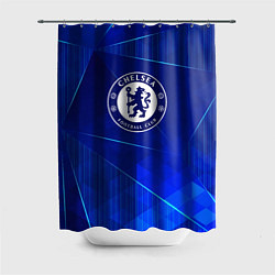 Шторка для душа Chelsea blue poly, цвет: 3D-принт