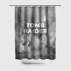 Шторка для душа Tomb Raider - grey gradient посередине, цвет: 3D-принт