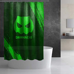 Шторка для душа DanMachi - green gradient, цвет: 3D-принт — фото 2