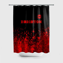 Шторка для душа Brighton - red gradient посередине, цвет: 3D-принт