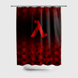 Шторка для ванной Half-Life red poly