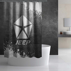 Шторка для душа Jeep - grey gradient, цвет: 3D-принт — фото 2