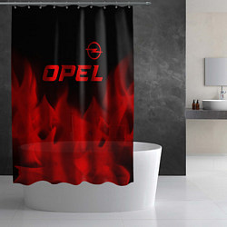 Шторка для душа Opel - red gradient посередине, цвет: 3D-принт — фото 2